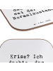 Mr. & Mrs. Panda Tassenuntersetzer Spruch Gelassenheit in Krisen... in Weiß
