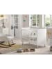 58 aufm Kessel BABYBETT Kamillah 124x96x68 aus MDF in Satin Weiß