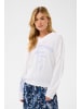 Cream Strickpullover CRNurra Loose fit in Snow White