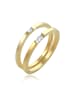 Elli Ring 925 Sterling Silber Ring Set in Gold