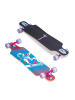 muuwmi Longboard Compact ABEC 7 Space, mit Leuchtrollen