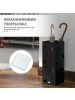 HOMCOM Schirmhalter-15,5L x 15,5B x 40H cm-Schwarz