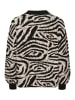 Kaffe Strickpullover KAwilma Regular fit in Black/Feather G. Animal Knit