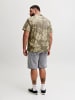 JACK & JONES PLUS Jeans-Shorts in Grey Denim