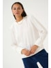 Kaffe Langarm-Bluse KAbonita Regular fit in Chalk