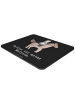 Mr. & Mrs. Panda Mousepad Pferd Reiten mit Spruch in Schwarz