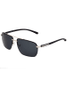 Simplify Polarisierte Sonnenbrille "Lennox" in Silber/Schwarz