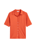 Marc O'Polo Kurzarm-Jerseybluse in burnt red