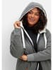 sheego Sweatjacke in grau meliert