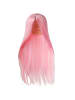 tectake Langhaarperücke mit glattem Haar, rosa