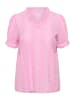 KAFFE curve Bluse kurzarm KCdina Regular fit in Pink Frosting