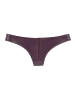 PETITE FLEUR GOLD String in aubergine