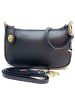 Florence Florence Schultertasche Leder schwarz ca. 27cm