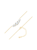 Lulu & Jane Halskette aus Messing mit Zirkonia in gelbgold