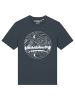 wat? Apparel T-Shirt Mountains by night in India Ink Grey