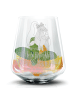 Mr. & Mrs. Panda Trinkglas Pinguin umarmen mit Spruch in Transparent