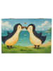 Mr. & Mrs. Panda Geschenkbox Pinguine Kuss Design ohne Spruch in Weiß