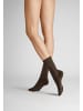 Hudson Socken Relax Cotton druckfreier Bund in Brownmel.