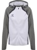 Hummel Reißverschluss Jacke Daumenlöcher Hmllead Damen in WHITE/STEEL GRAY
