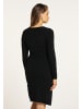 faina Damen Strickkleid in Schwarz