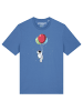 wat? Apparel T-Shirt Little Balloon Astronaut in Bright Blue
