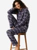 Schiesser Pyjama Selected Premium Warming in Indigo