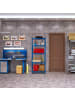 relaxdays 2 x Schwerlastregal in Blau - (B)70 x (H)180 x (T)30 cm