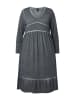 Ulla Popken Jerseykleid in graphitgrau