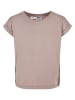 Urban Classics Urban Classics Damen Girls Organic Extended Shoulder Tee in duskrose