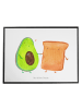Mr. & Mrs. Panda Schreibunterlage Avocado Toast ohne Spruch in Weiß