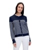 Betty Barclay Basic-Strickjacke mit Streifen in Patch Dark Blue/Cream