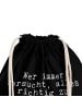 Mr. & Mrs. Panda Tasche Wer immer versucht, alles... mit Spruch in Schwarz