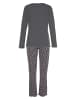 Vivance Active Pyjama in anthrazit-bedruckt