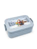 Mr. & Mrs. Panda Bentobox Pinguin Winter Pommes Design ohne Spruch in Blau Pastell
