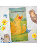 Mr. & Mrs. Panda Badehandtuch Fuchs Mama Design mit Spruch in Blau Pastell