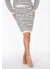 faina Women Skirt in offwhite black gold
