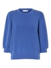 SELECTED FEMME Bluse locker geschnitten Rundhalsausschnitt in Blau-2
