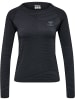 Hummel Hummel T-Shirt Hmlongrid Multisport Damen Nahtlosen in JET BLACK/FORGED IRON