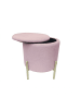 Echtwerk Sitzhocker mit Stauraum in Rosa