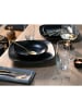 CreaTable Magic Black Square , Geschirrset, Teller Set 12 teilig in Schwarz