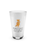 Mr. & Mrs. Panda Latte Macchiato Glas Fuchs Lord mit Spruch in Transparent