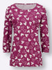 Sieh an! Print-Shirt in magenta-ecru-bedruckt