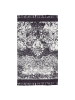 Beliani Kurzflor AKARSU in Violett/Weiß - (W) 140 x (H) 0.4 x (L) 200 cm