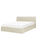 Beliani Doppelbett ORBEY in Beige - (W) 177 x (H) 88 x (L) 212 cm