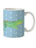 Mr. & Mrs. Panda Kindertasse Krokodil ohne Spruch in Blau Pastell