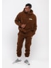 Tom Barron Jogginganzug OVERSIZE FLEECE FABRIC SWEATSHIRT AND PANT SETS in CAMEL