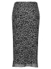 Vera Mont Bleistiftrock mit Leoprint in Grau/Schwarz