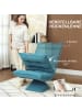 HOMCOM Bodenstuhl in Blau 62L x 70B x 95H cm