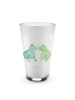 Mr. & Mrs. Panda Latte Macchiato Glas Frosch Liebe ohne Spruch in Transparent