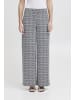 ICHI Hose IHKATE Loose fit in Total Eclipse Ikat Tile Aop